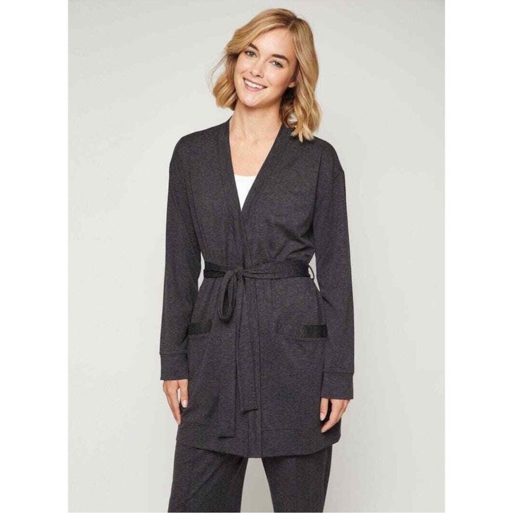 NWT Fourlaps Women’s Stratus Wrap Robe Loungewear Yoga Athleisure Comfy